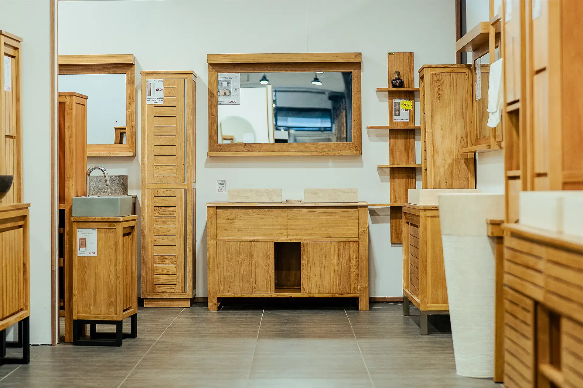 Meuble de cuisine en bois de chêne - Concept Habitat
