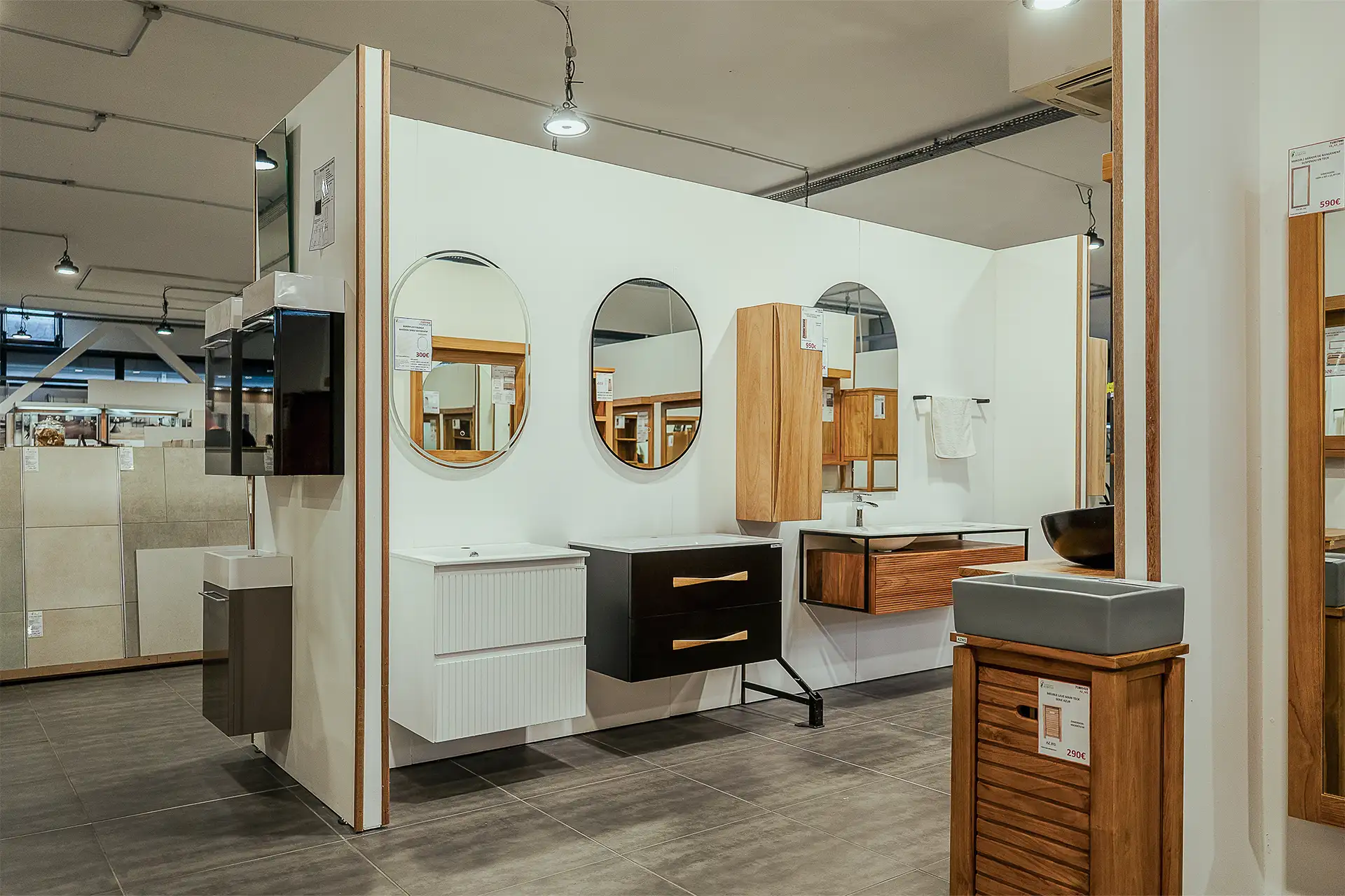 Meuble massif pour salle de bain - Cocept Habitat