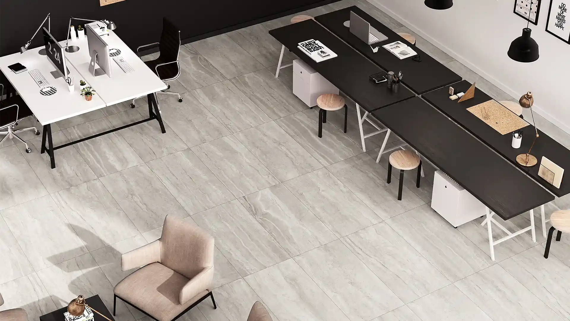 Carrelage intérieur - Bureau moderne